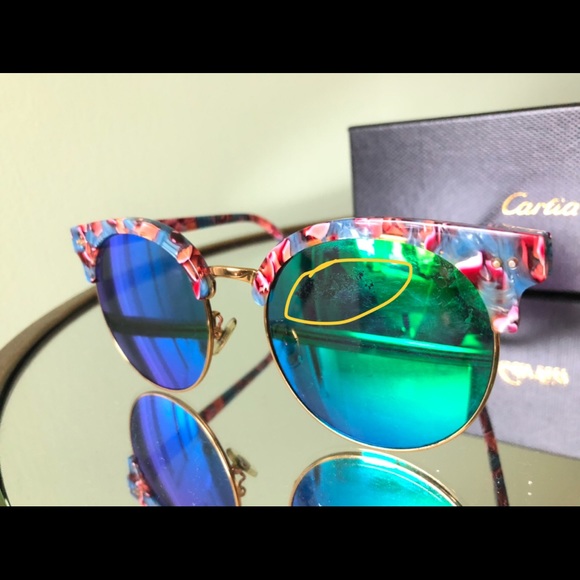 Oversized mirror lens sunglasses - Picture 3 of 4
